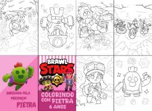 Lembrancinha Brawl Stars: Livro de Colorir para Editar Online
